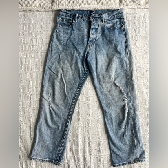 GAP Denim Button-Fly Straight Leg Jeans Women’s Size 28 – High Rise Vintage Wash - Picture 1 of 8